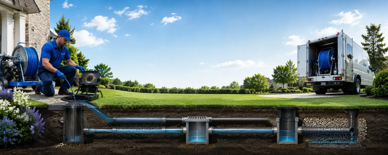 Outdoor drain cleaning information for Memphis, MI